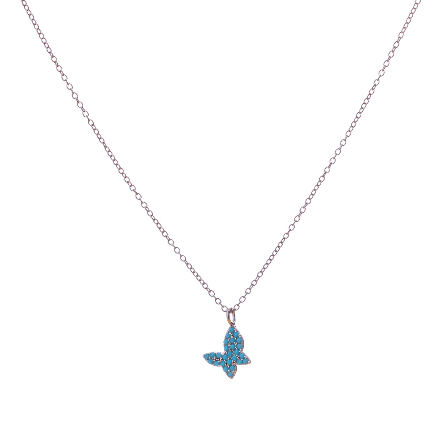 Turquoise Butterfly Necklace