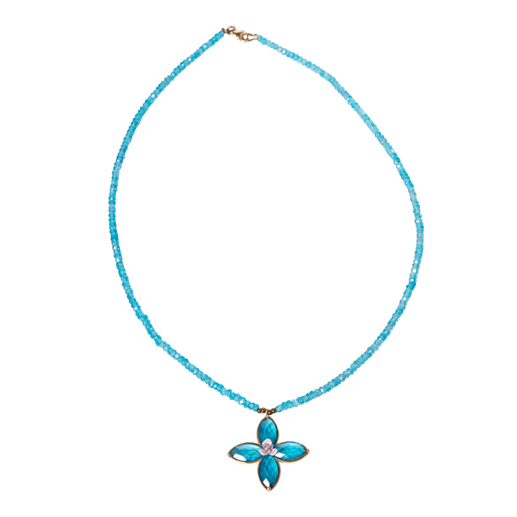 Turquoise Necklace with Cross