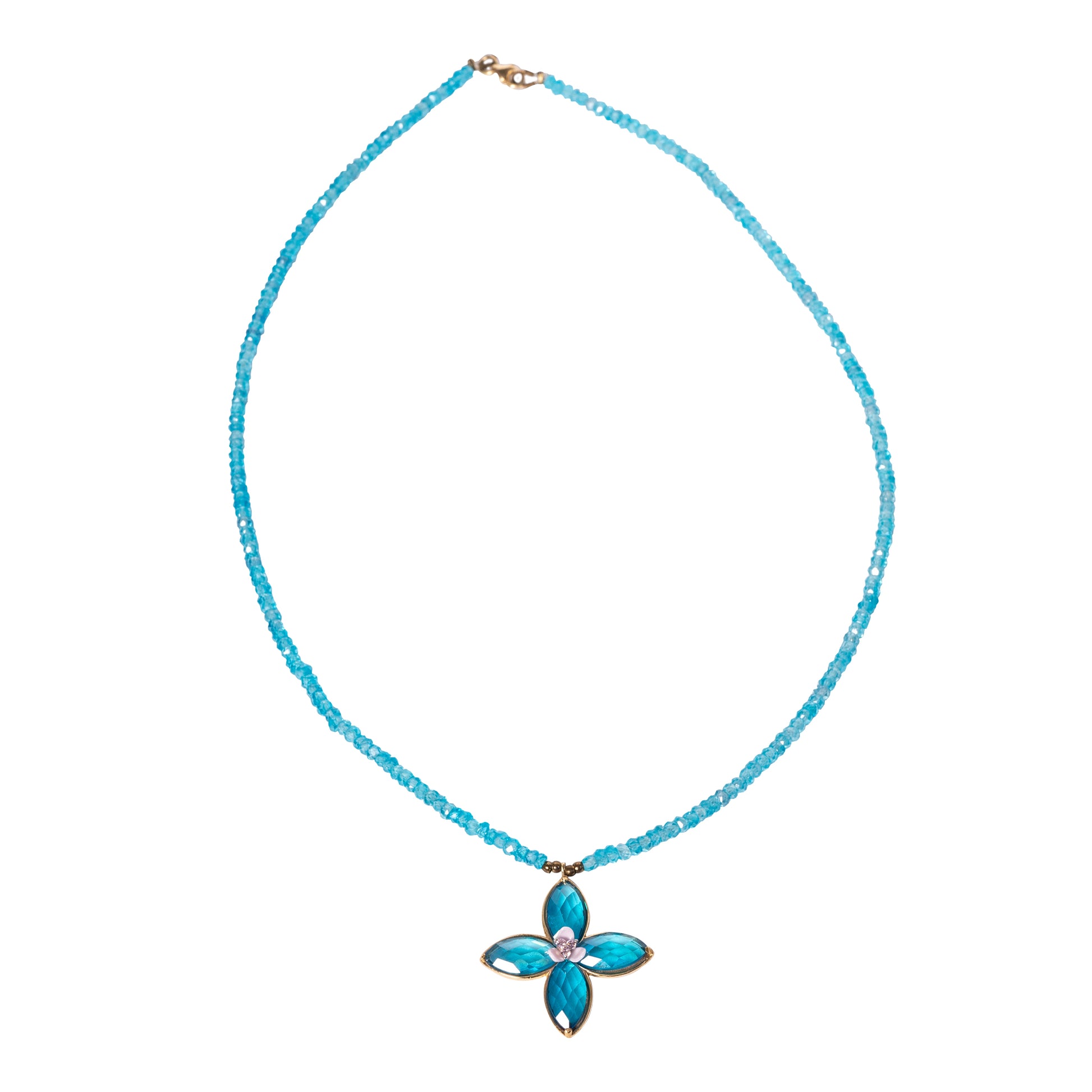 Turquoise Necklace with Cross