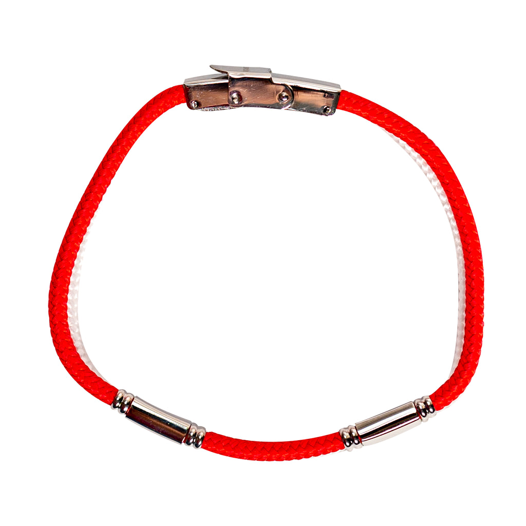 Steel Red Bracelet