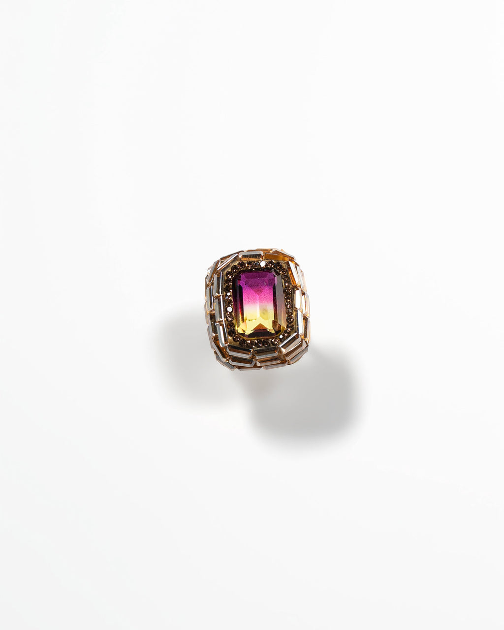 Ametrine Crystal Statement Ring
