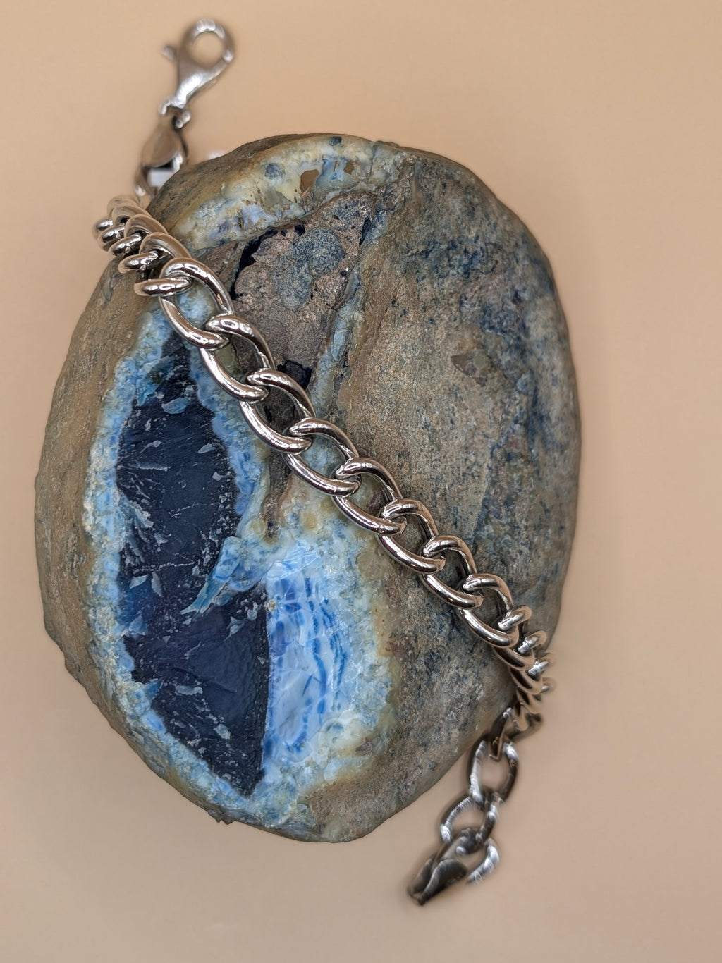 Classic Curb Silver Bracelet