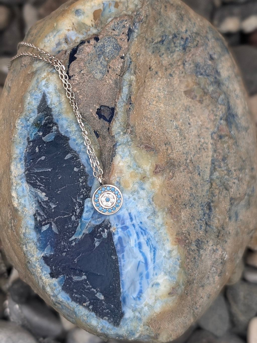 Circular Evil Eye Necklace