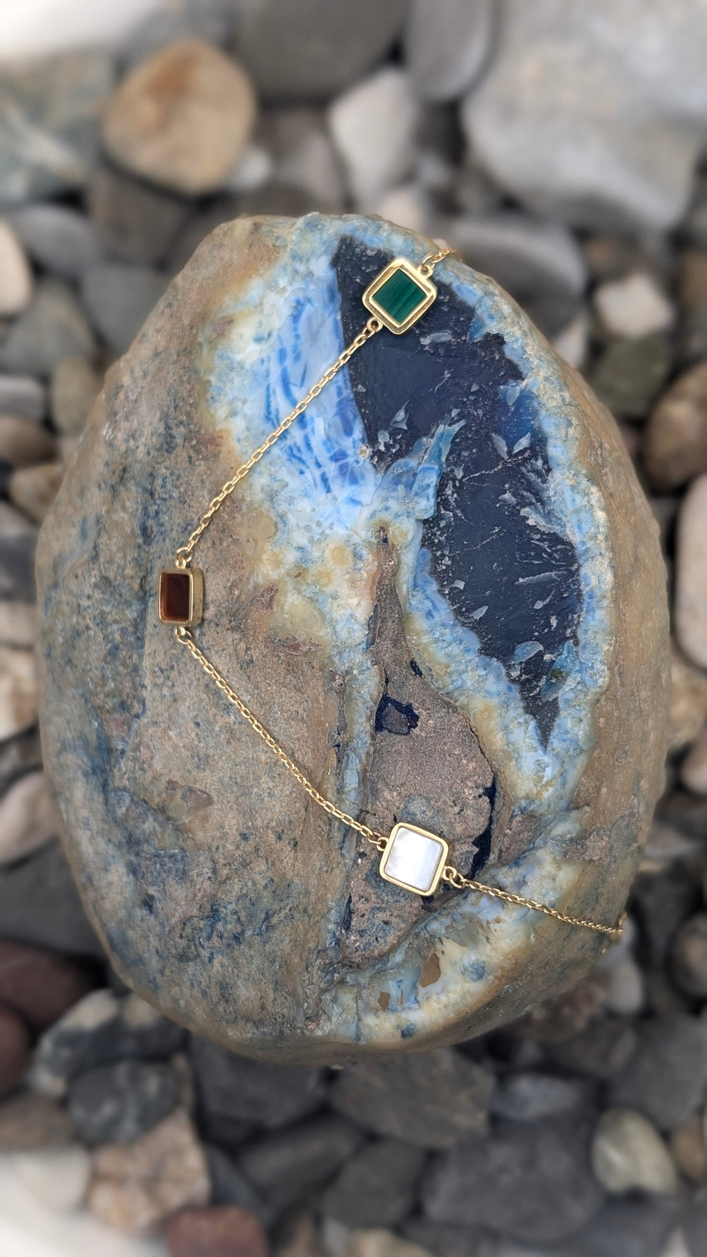 Multi-Gemstone Gold Bracelet