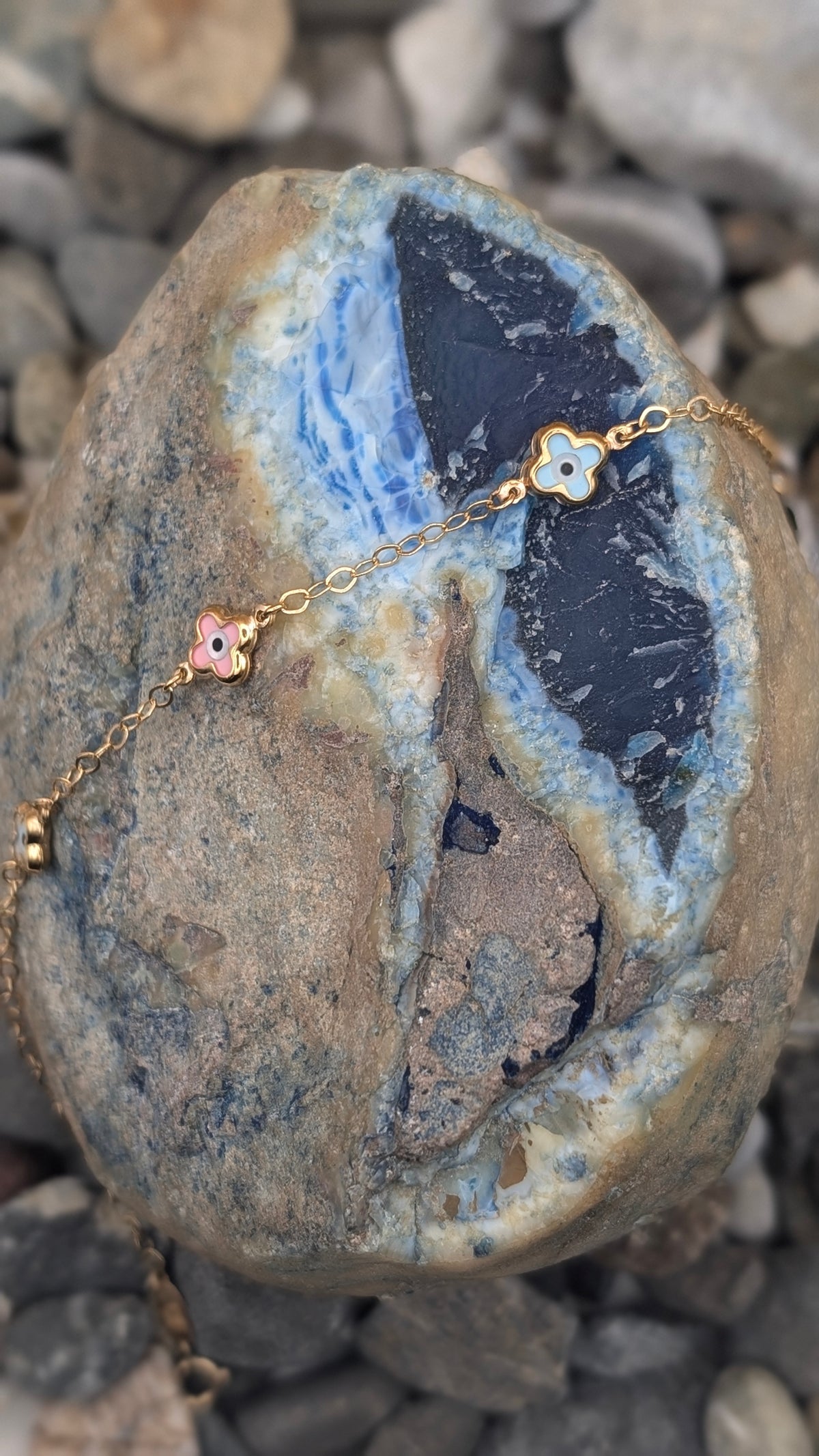 Clover Evil Eye Bracelet