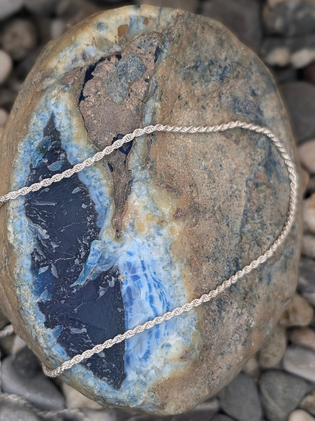 Twisted Silver Chain Necklace