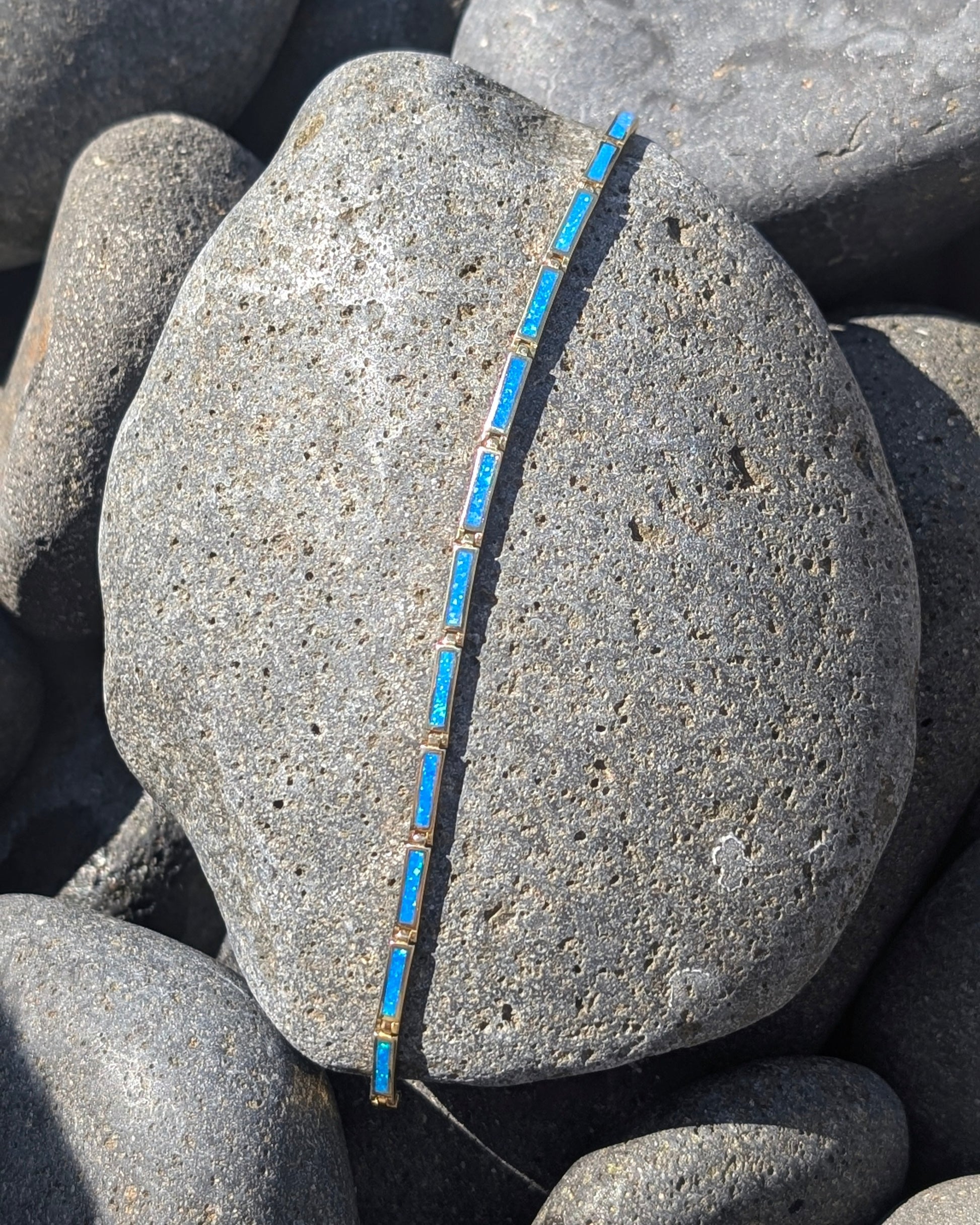 Thin Bracelet with Opal
