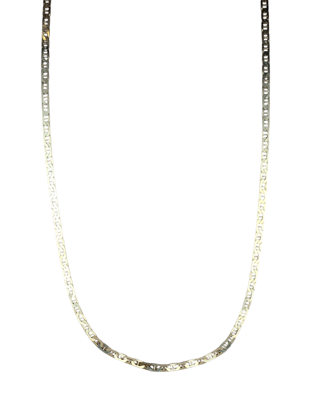 Yellow Silver Mariner Chain Necklace