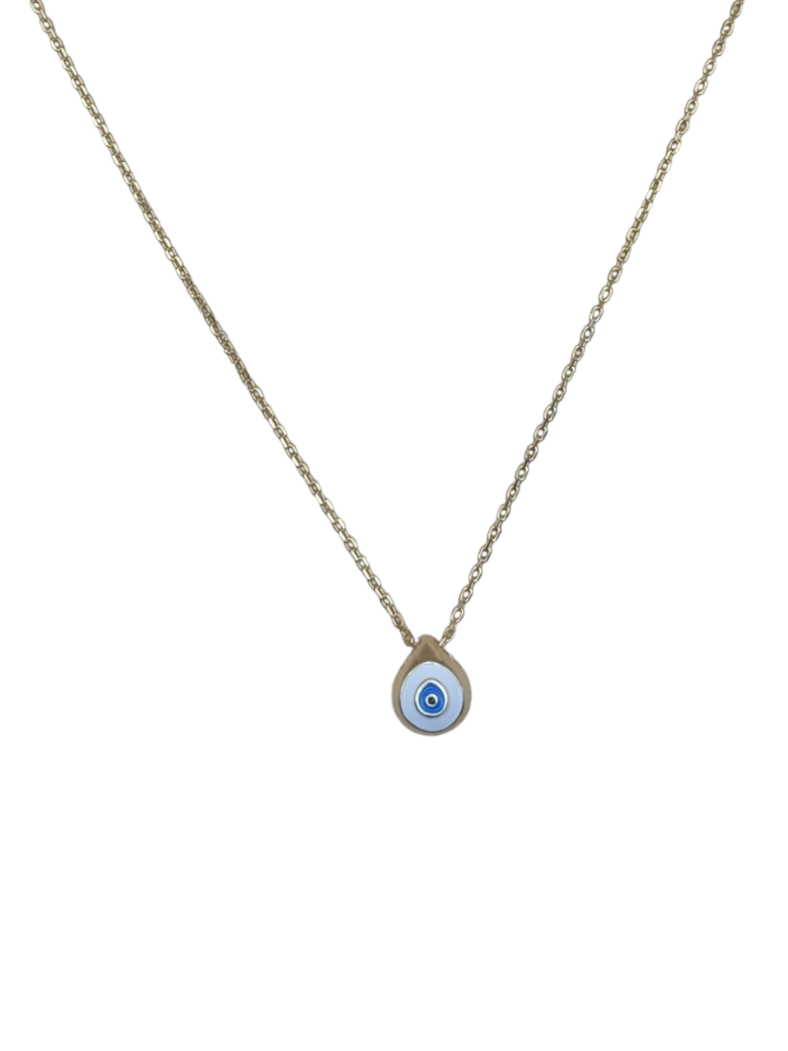 Teardrop Evil Eye Necklace