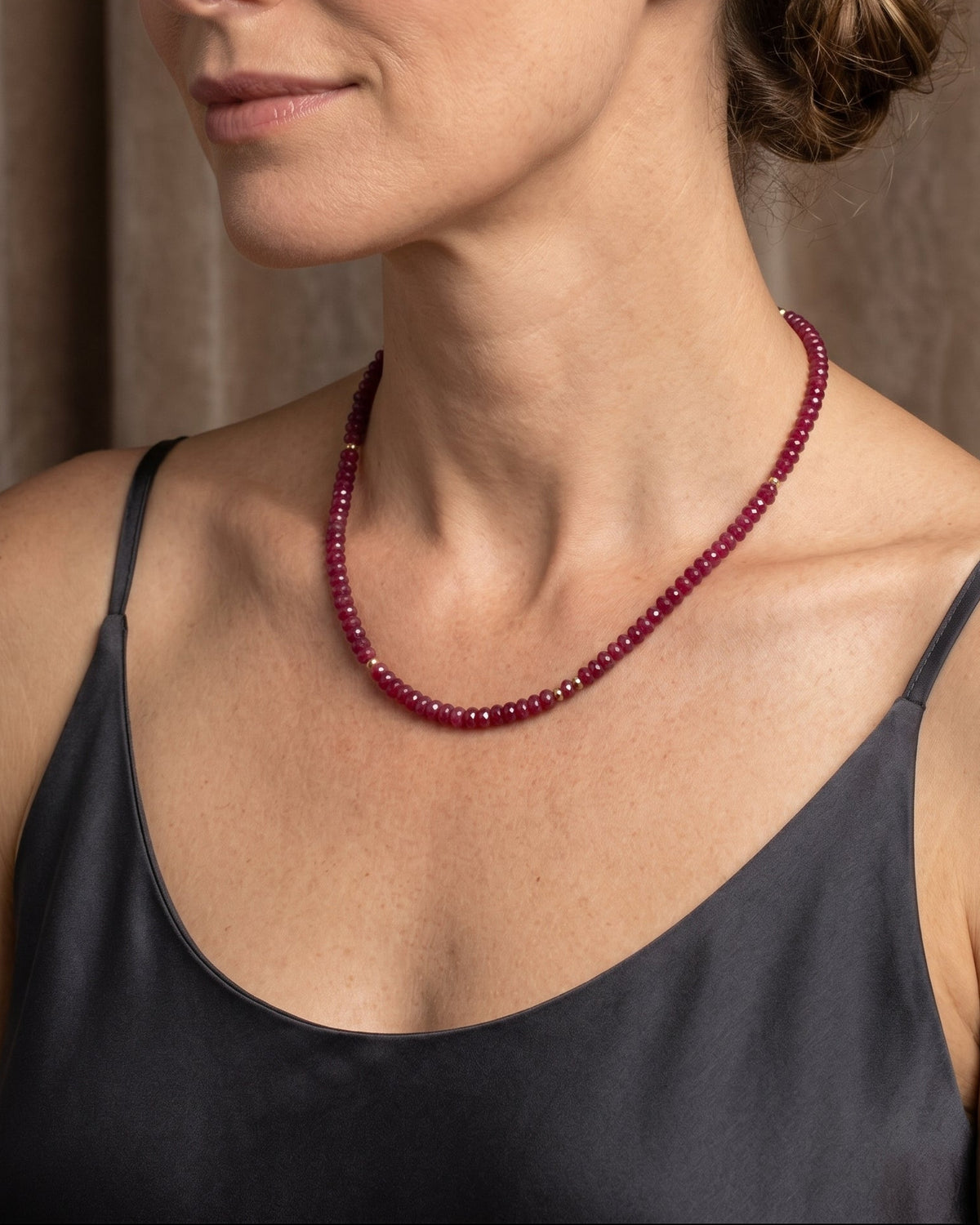 Red Coral Beaded Necklace